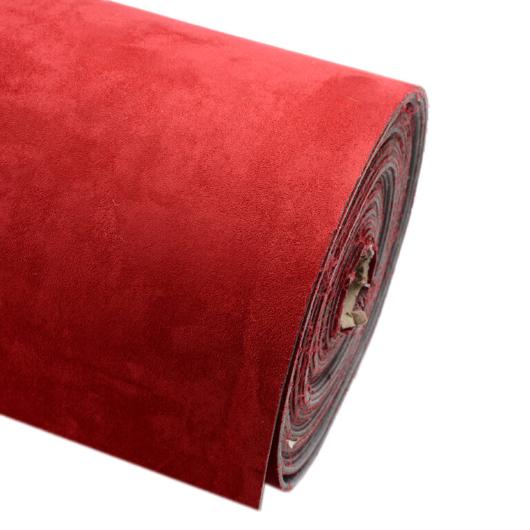 Red Suede Pattern Red SuedeTrim Foam Backed Faux Suede (per mtr) - Livedale Foam ...