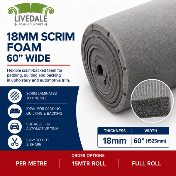 18mm scrim foam
