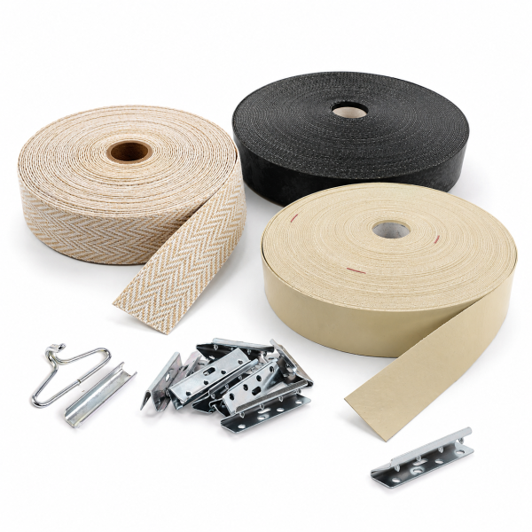Rubber Webbing & Clips